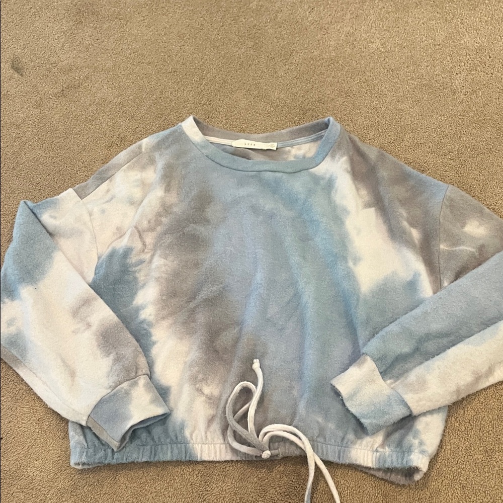 Tie-Dye Cropped Sweatshirt lush small